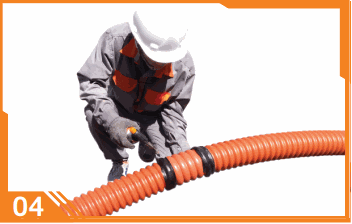 Bước 4: Nối ống nhựa xoắn hdpe ospen